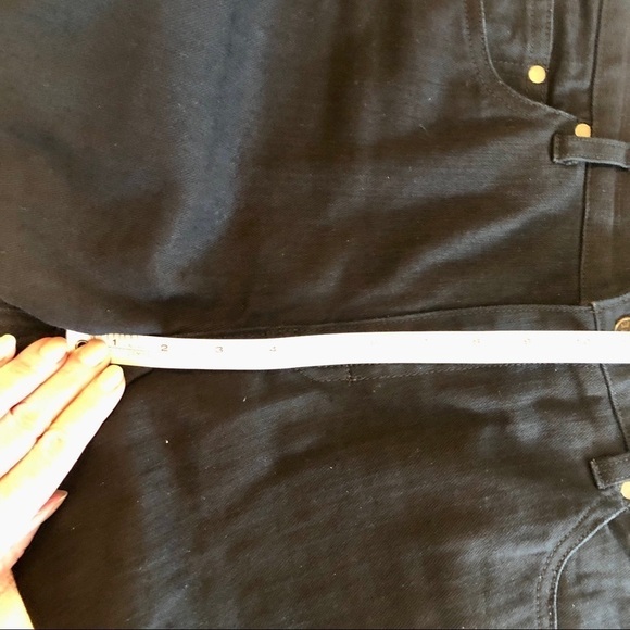 Custom Tailor-Made Black Denim Jeans Slim Fit Waist size 36 Inseam 33 - Picture 12 of 16